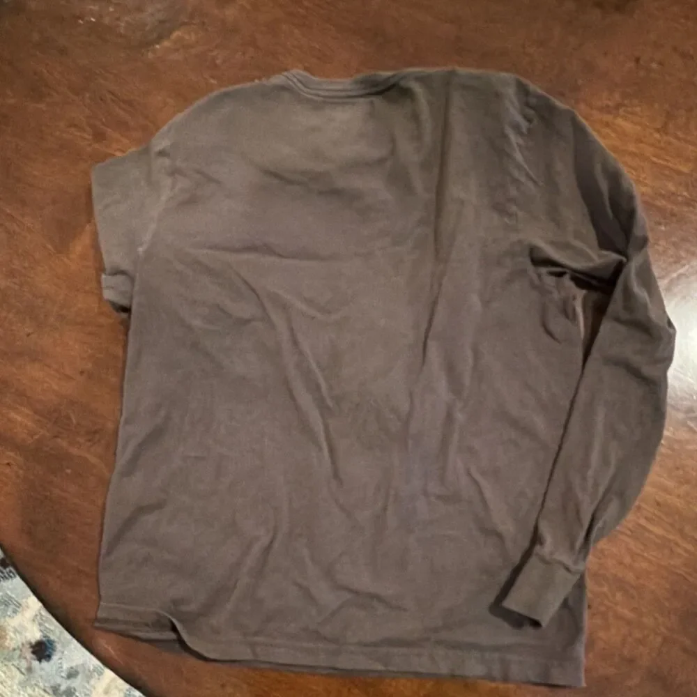 The North Face A5 Series Brown Cotton Logo Men's S Long Sleeve T-Shirt